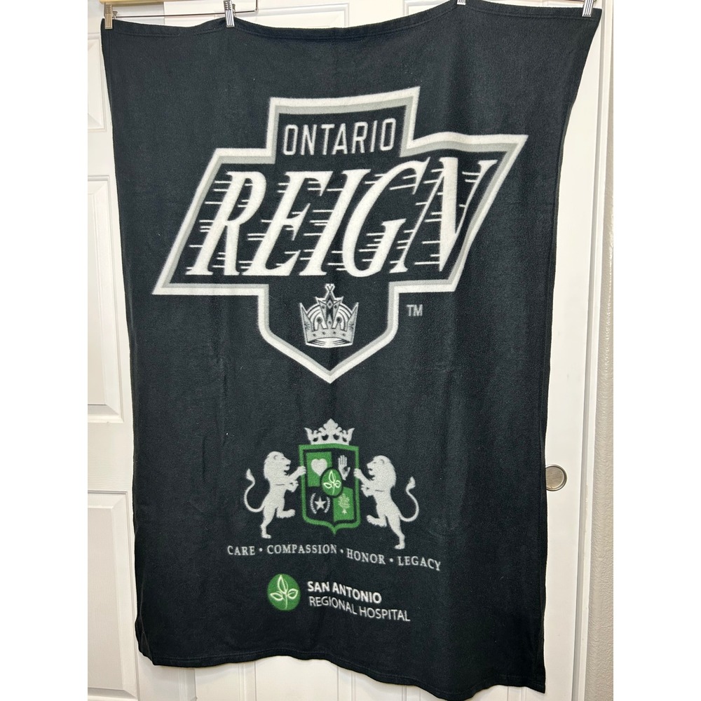 Ontario Reign AHL Hockey Game Giveaway Fleece Throw Blanket‎